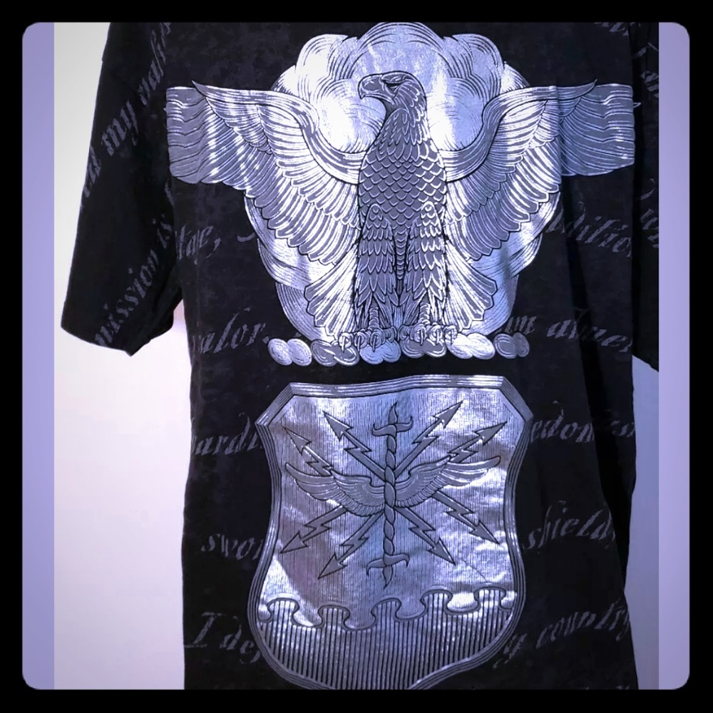 7.62 design Tshirt the airmans creed Mens L Black